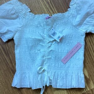 Crave Fame Cream Ruffled Camisole